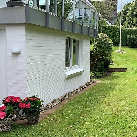 Ferienwohnung in weißer Villa am Kliff Flensburg Exterior foto